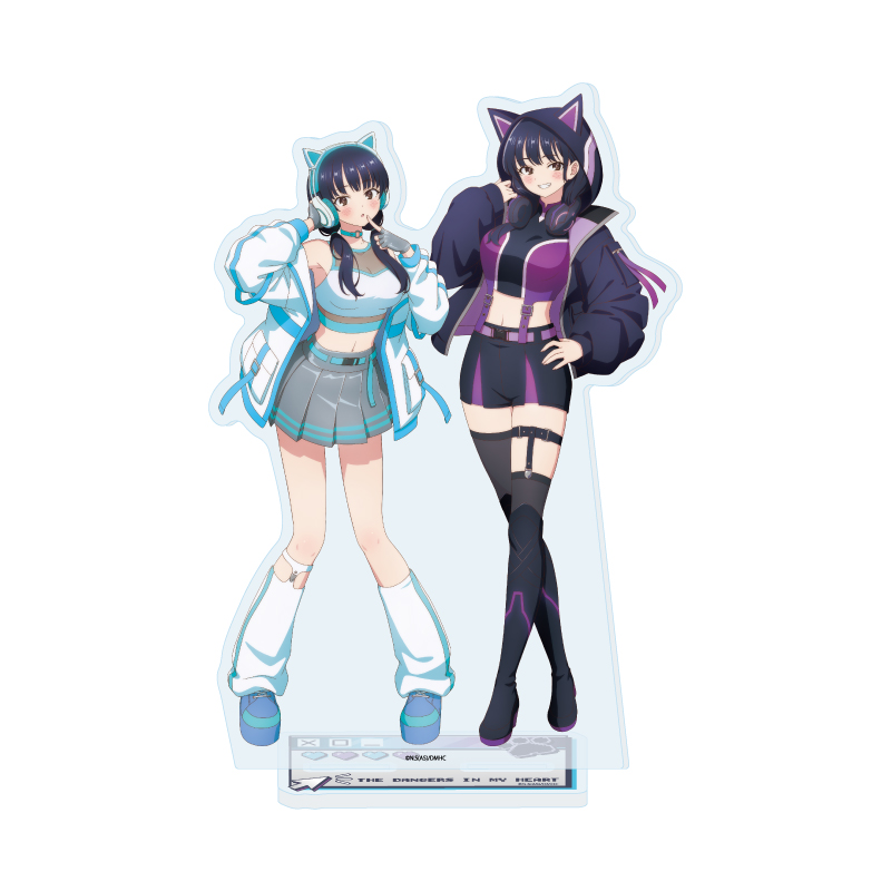 Big Acrylic Stand "The Dangers in My Heart" 01 Yamada Anna Cyber Neon Ver. (Original Illustration)