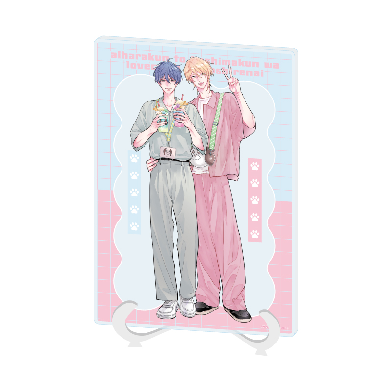 Acrylic Art Board A5 Size "Aihara-kun to Kashima-kun wa Lovecome Kamoshirenai" 01 Aihara Tomoki & Kashima Naoto (Original Illustration)