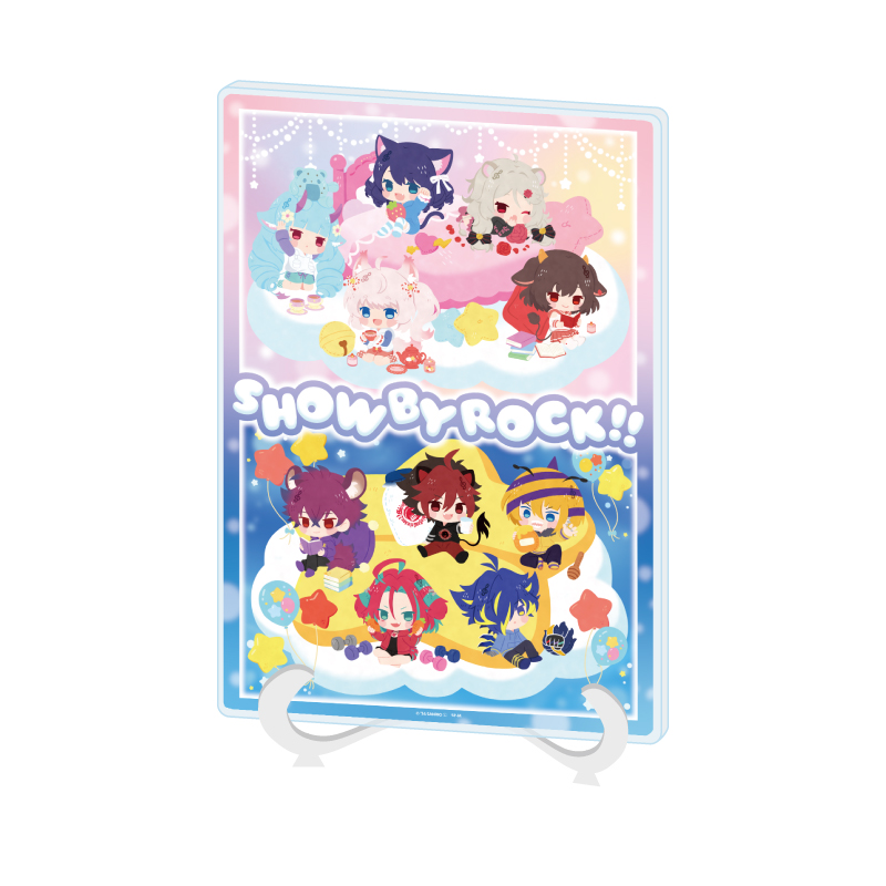 Acrylic Art Board A5 Size "Show by Rock!!" 05 Group Design (Mini Character Illustration)