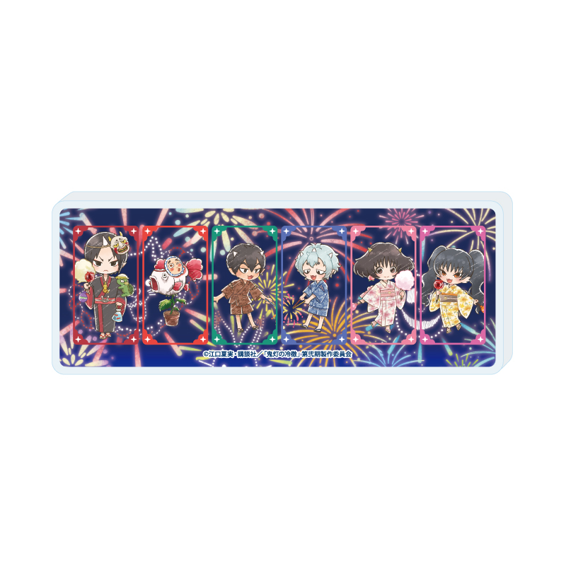 Mini Acrylic Block "Hozuki's Coolheadedness" 03 Fireworks Festival A Ver. (Graff Art Illustration)