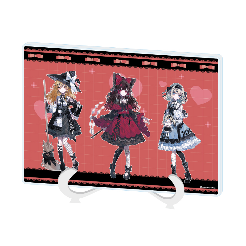 Acrylic Art Board A5 Size "Touhou Project" 01 Reimu & Marisa & Alice Yami Kawaii Ver. (Original Illustration)