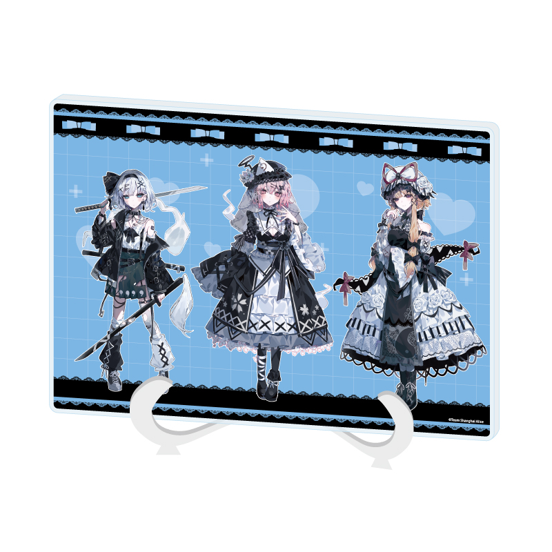 Acrylic Art Board A5 Size "Touhou Project" 02 Youmu & Yuyuko & Yukari Yami Kawaii Ver. (Original Illustration)