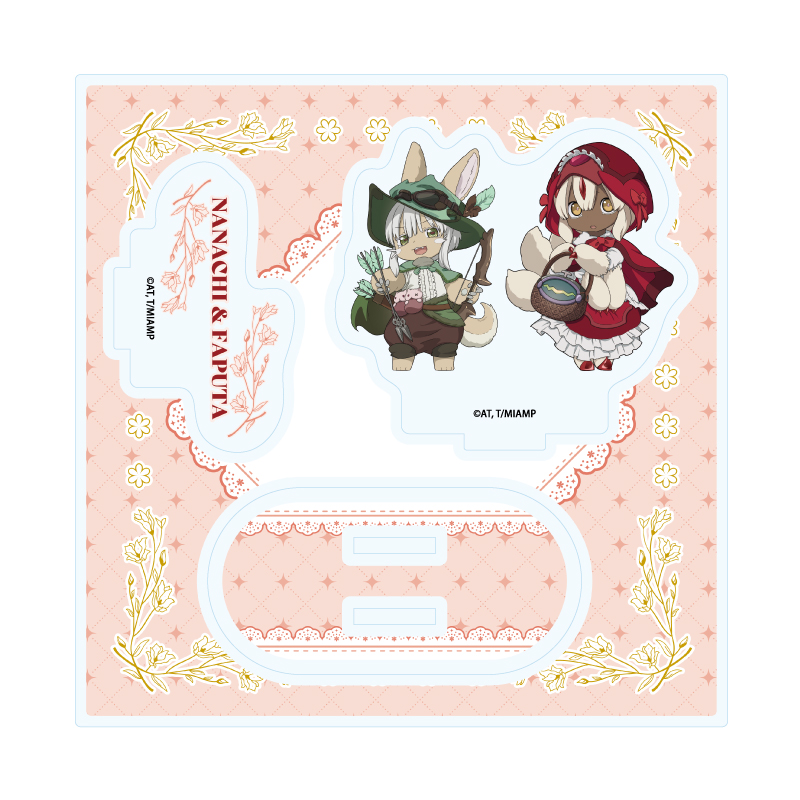 Acrylic Stand Plate "Made in Abyss" 01 Nanachi & Faputa Little Red Riding Hood Ver. (Mini Character Illustration)