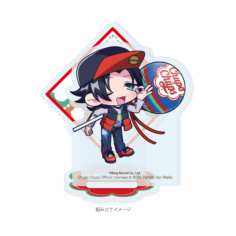 Acrylic Stand Plate "Hypnosismic -Division Rap Battle-" x Chupa Chups 02 Yamada Jiro (Mini Character Illustration)