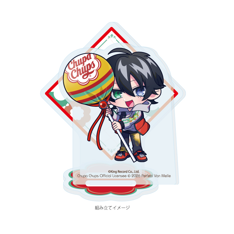 Acrylic Stand Plate "Hypnosismic -Division Rap Battle-" x Chupa Chups 03 Yamada Saburo (Mini Character Illustration)
