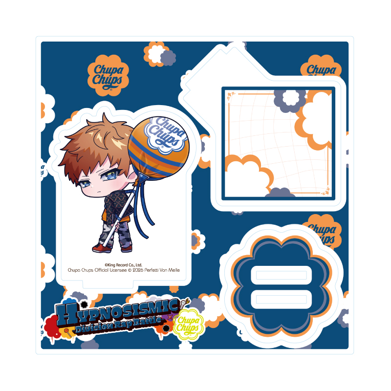 Acrylic Stand Plate "Hypnosismic -Division Rap Battle-" x Chupa Chups 06 Busujima Mason Rio (Mini Character Illustration)