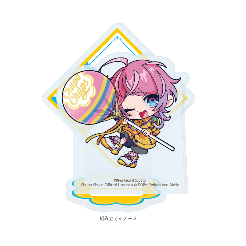 Acrylic Stand Plate "Hypnosismic -Division Rap Battle-" x Chupa Chups 07 Amemura Ramuda (Mini Character Illustration)