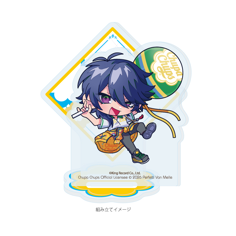 Acrylic Stand Plate "Hypnosismic -Division Rap Battle-" x Chupa Chups 09 Arisugawa Dice (Mini Character Illustration)