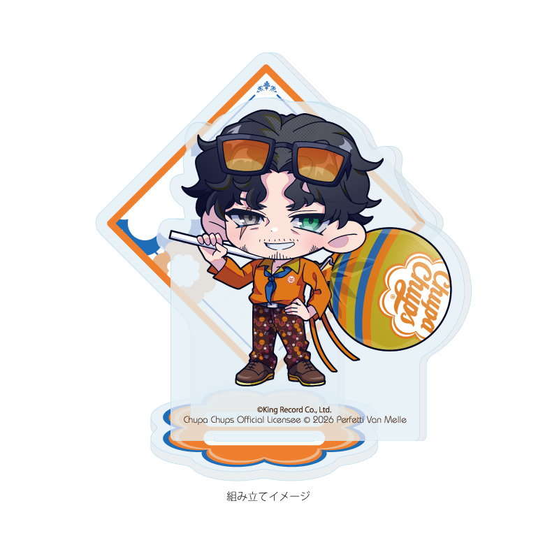 Acrylic Stand Plate "Hypnosismic -Division Rap Battle-" x Chupa Chups 15 Amayado Rei (Mini Character Illustration)