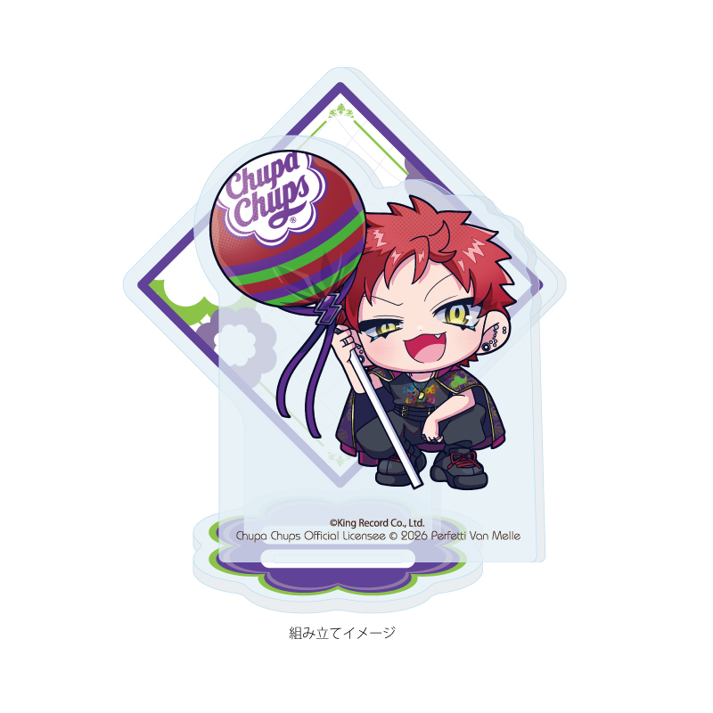 Acrylic Stand Plate "Hypnosismic -Division Rap Battle-" x Chupa Chups 16 Harai Kuko (Mini Character Illustration)