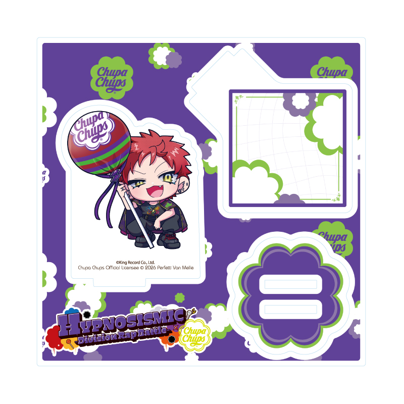 Acrylic Stand Plate "Hypnosismic -Division Rap Battle-" x Chupa Chups 16 Harai Kuko (Mini Character Illustration)
