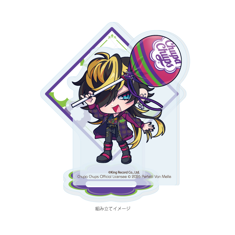 Acrylic Stand Plate "Hypnosismic -Division Rap Battle-" x Chupa Chups 17 Aimono Jyushi (Mini Character Illustration)