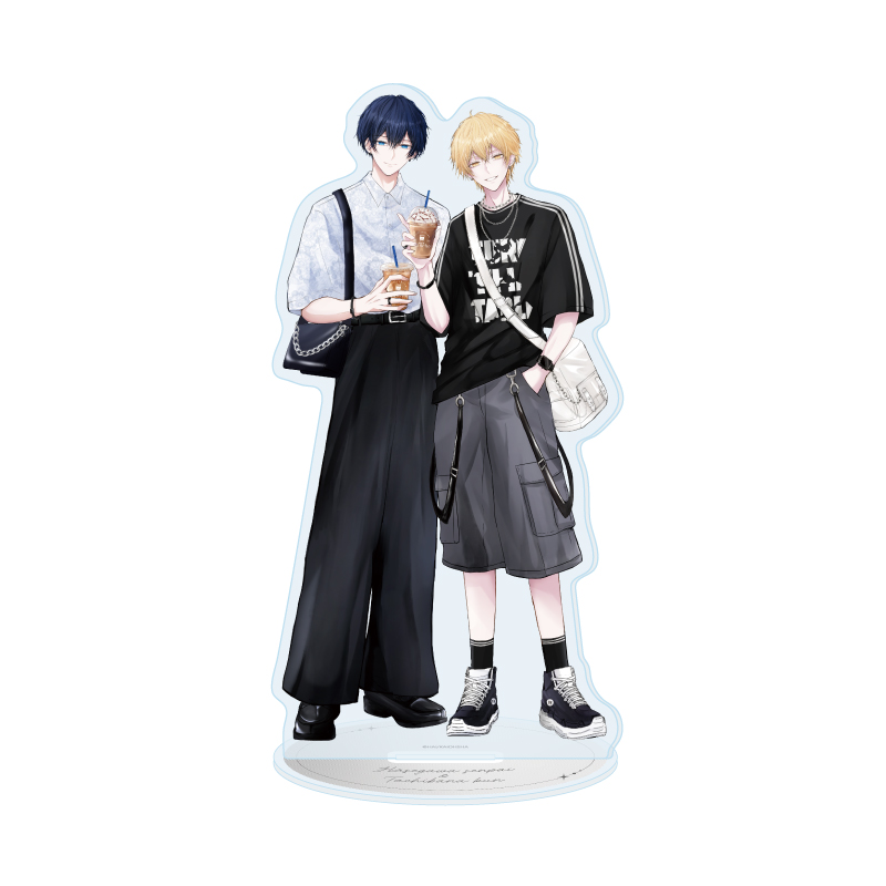 Acrylic Stand "Hasegawa Senpai & Tachibana Kun" 01 Hasegawa Riku & Tachibana Kou A (Original Illustration)