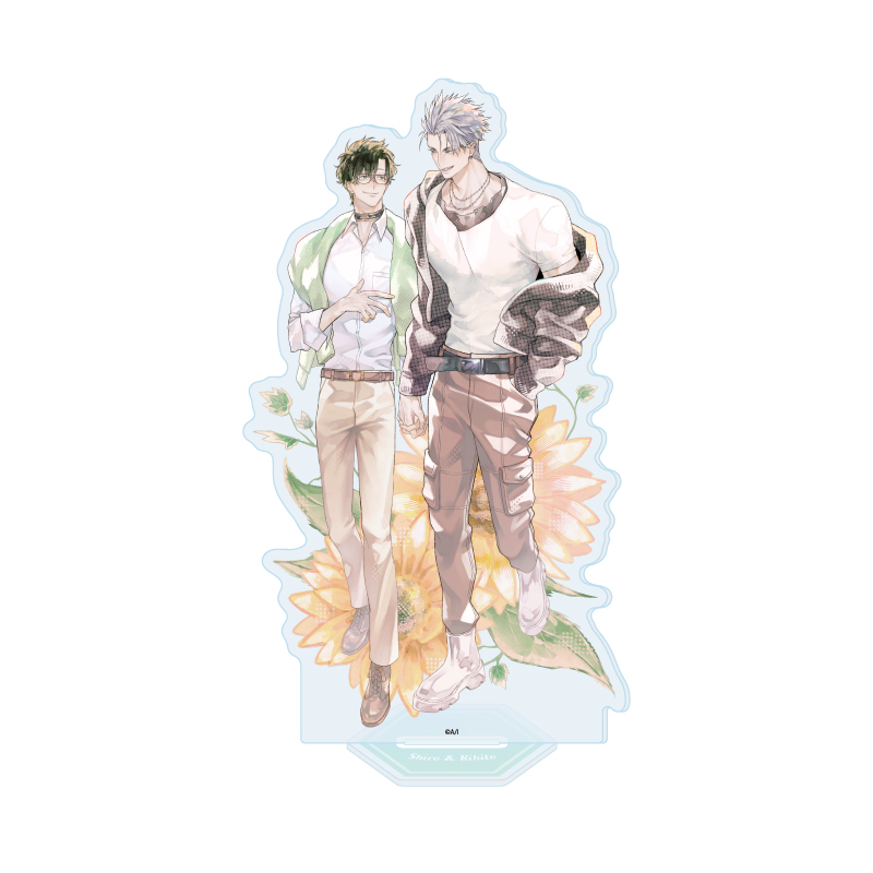 Acrylic Stand "Aida, Koida no Shohousen" 01 Sato Shiro & Kiriya Rihito (Original Illustration)