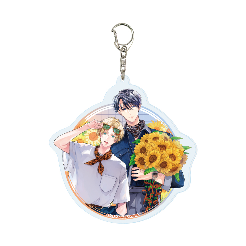 Deka Acrylic Key Chain "Platonic Sugar Play" 01 Aoto So & Natsuhara Suzu (Original Illustration)
