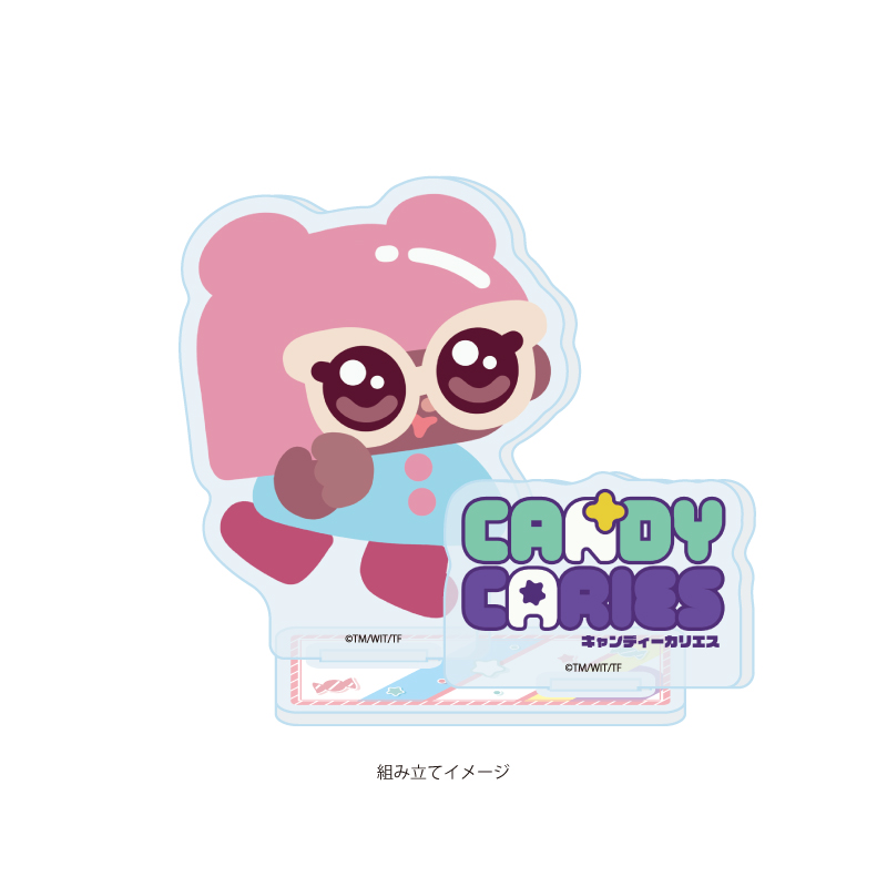Acrylic Stand Plate "Candy Caries" 03 Mikan (Official Illustration)