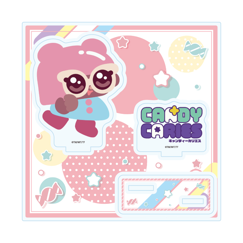Acrylic Stand Plate "Candy Caries" 03 Mikan (Official Illustration)