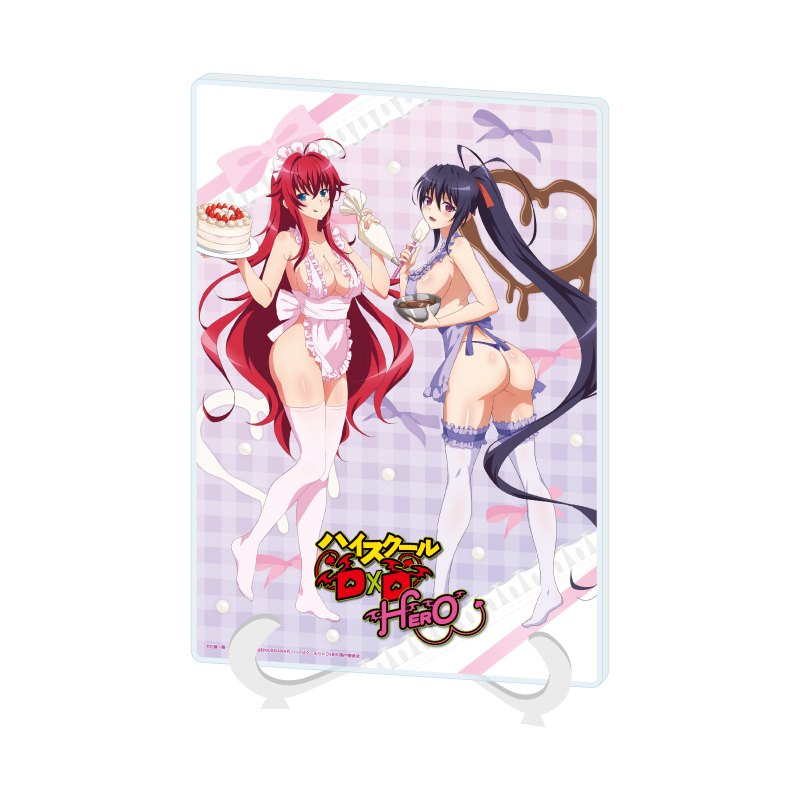 Acrylic Art Board A5 Size "High School DxD Hero" 01 Rias Gremory & Himejima Akeno Apron Ver. (Original Illustration)