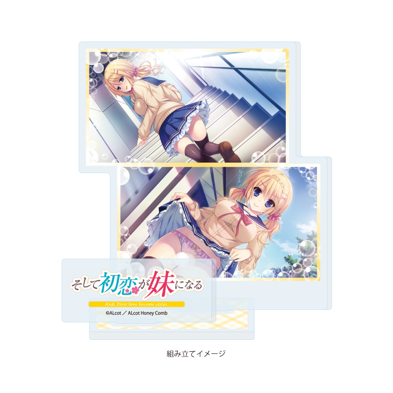 Acrylic Stand Plate ALcot/ALcot Honey Comb Series 06 Soshite Hatsukoi ga Imouto ni Naru B (Official Illustration)