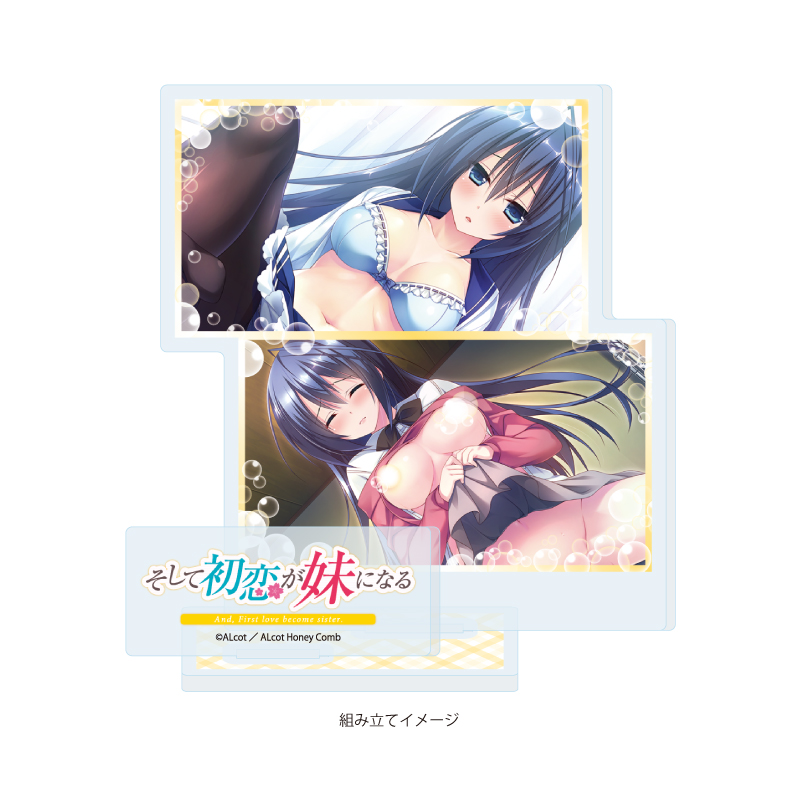 Acrylic Stand Plate ALcot/ALcot Honey Comb Series 07 Soshite Hatsukoi ga Imouto ni Naru C (Official Illustration)
