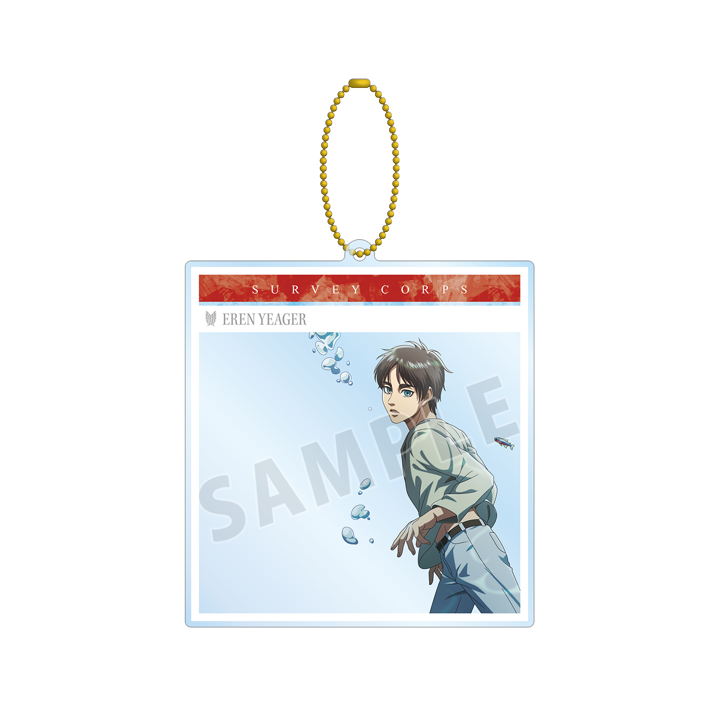 [Pre-order] "Attack on Titan" Eren Floating Underwater Ver. SNS Style Big Acrylic Key Chain