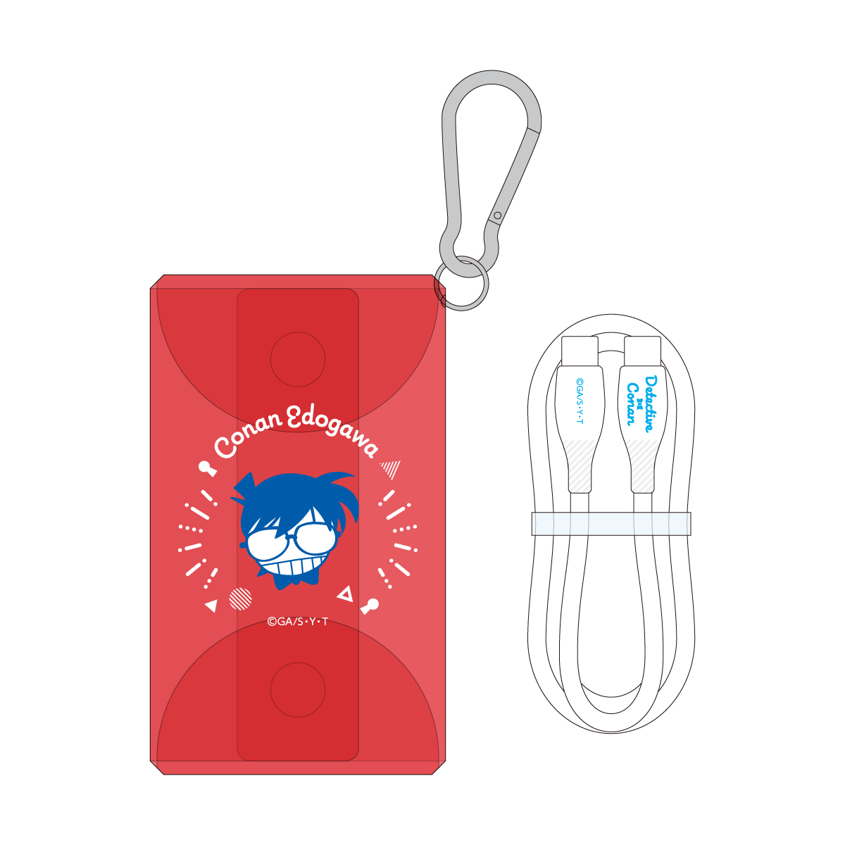 "Detective Conan" Cable in Pouch Edogawa Conan