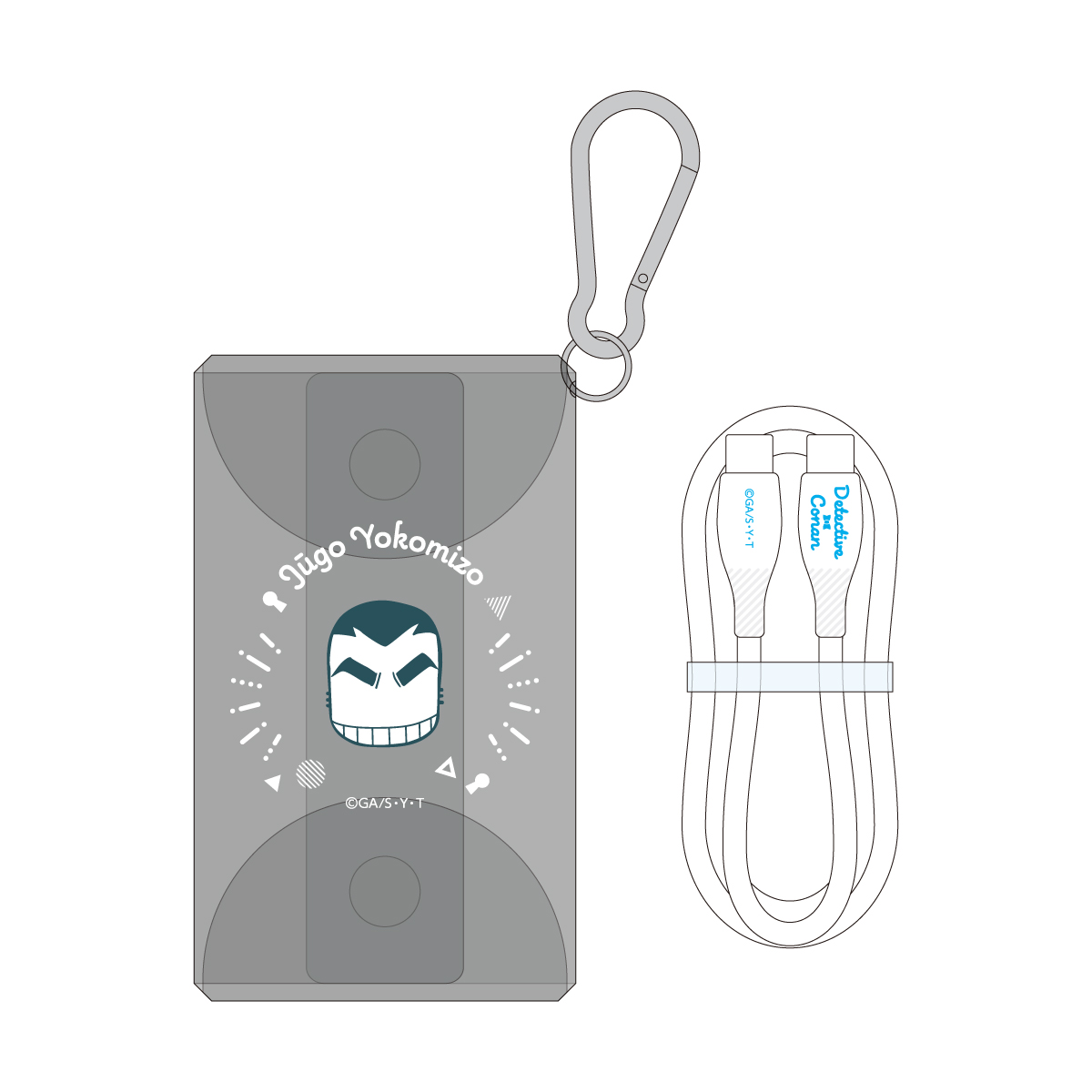 "Detective Conan" Cable in Pouch Yokomizo Jugo