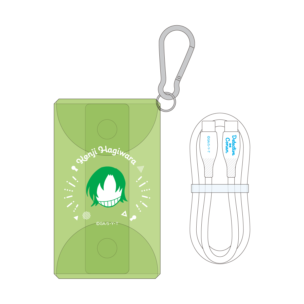 "Detective Conan" Cable in Pouch Hagiwara Kenji