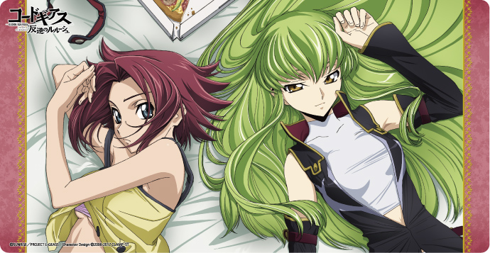 Character Rubber Mat Slim "Code Geass Lelouch of the Rebellion" C.C. & Kallen