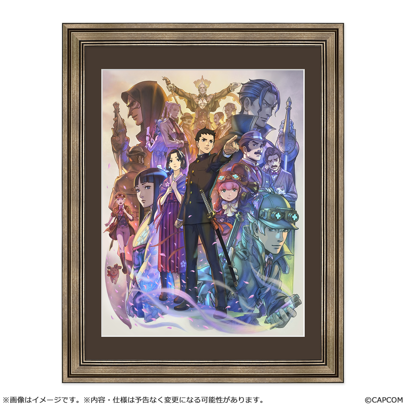 "The Great Ace Attorney 2: Resolve" Main Visual Chara Fine Graph with Frame