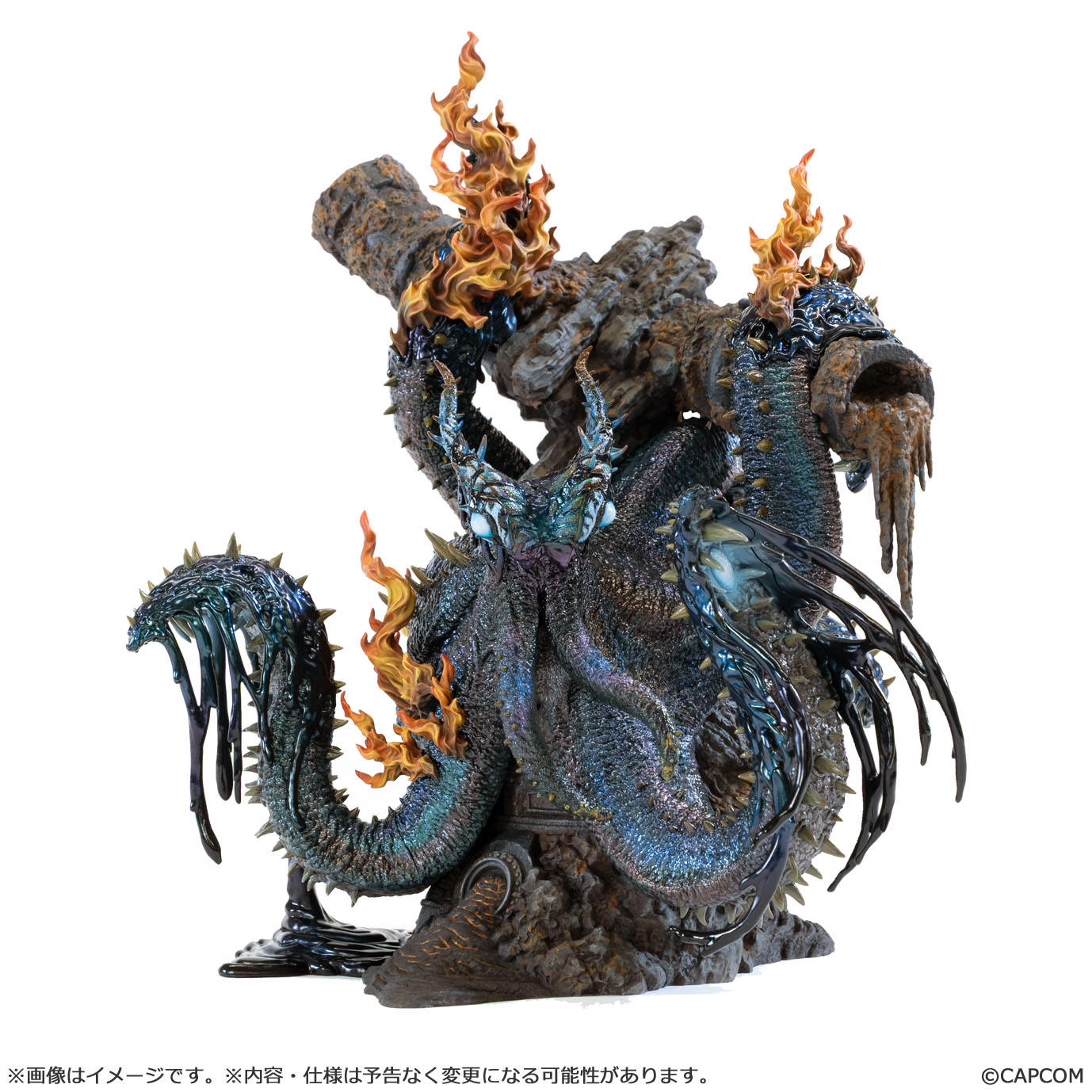 Capcom Figure Builder Creators Model "Monster Hunter Wilds" Hell Flame Octopus Nu Udra