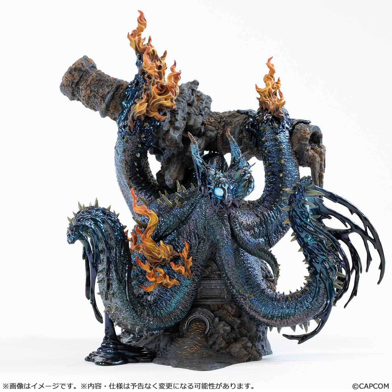 Capcom Figure Builder Creators Model "Monster Hunter Wilds" Hell Flame Octopus Nu Udra