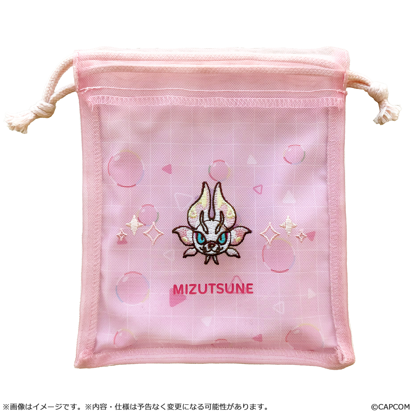 "Monster Hunter" MonDefo Mesh Kinchaku Pouch Mizutsune