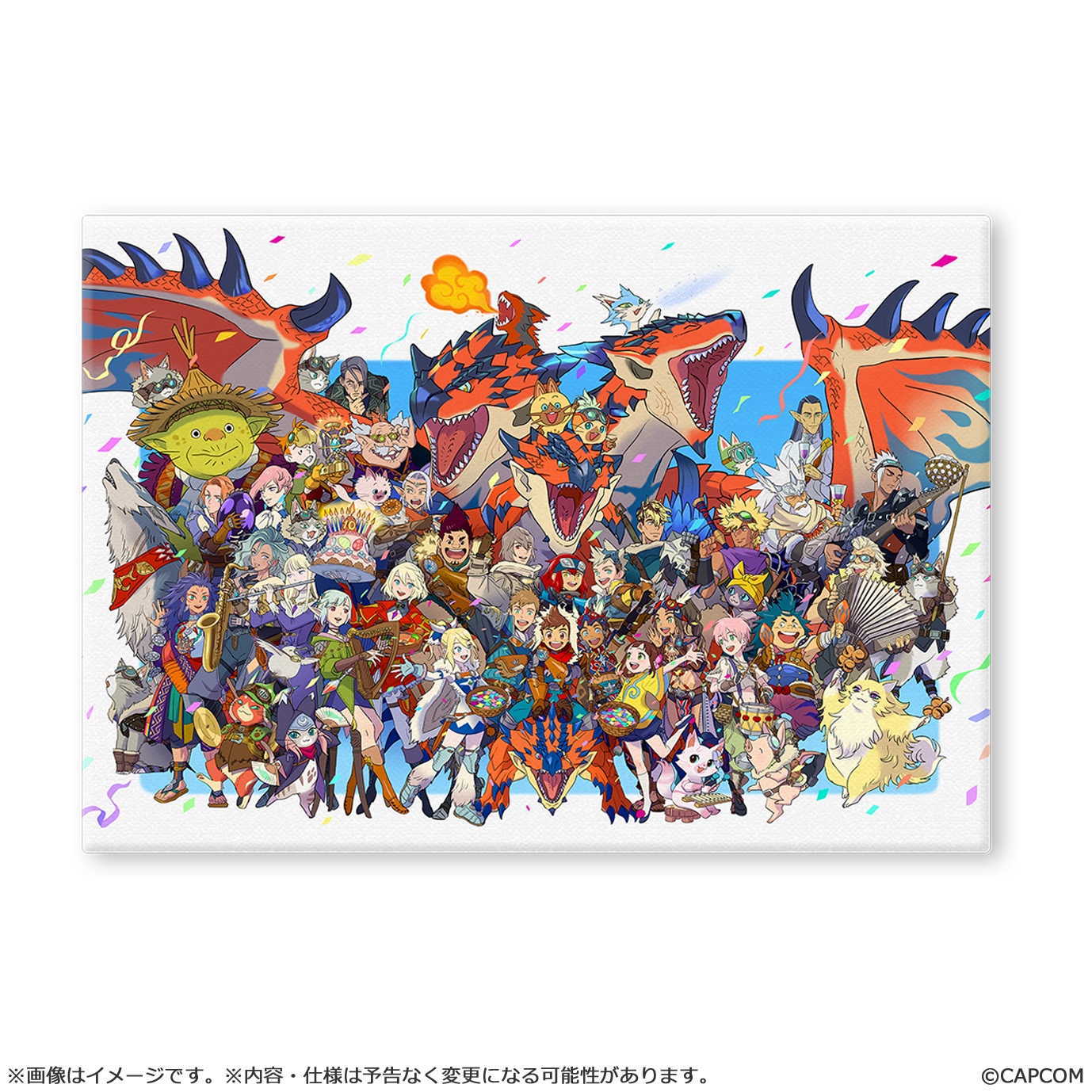 "Monster Hunter Stories" 10th Anniversary Art Chara Fine Board