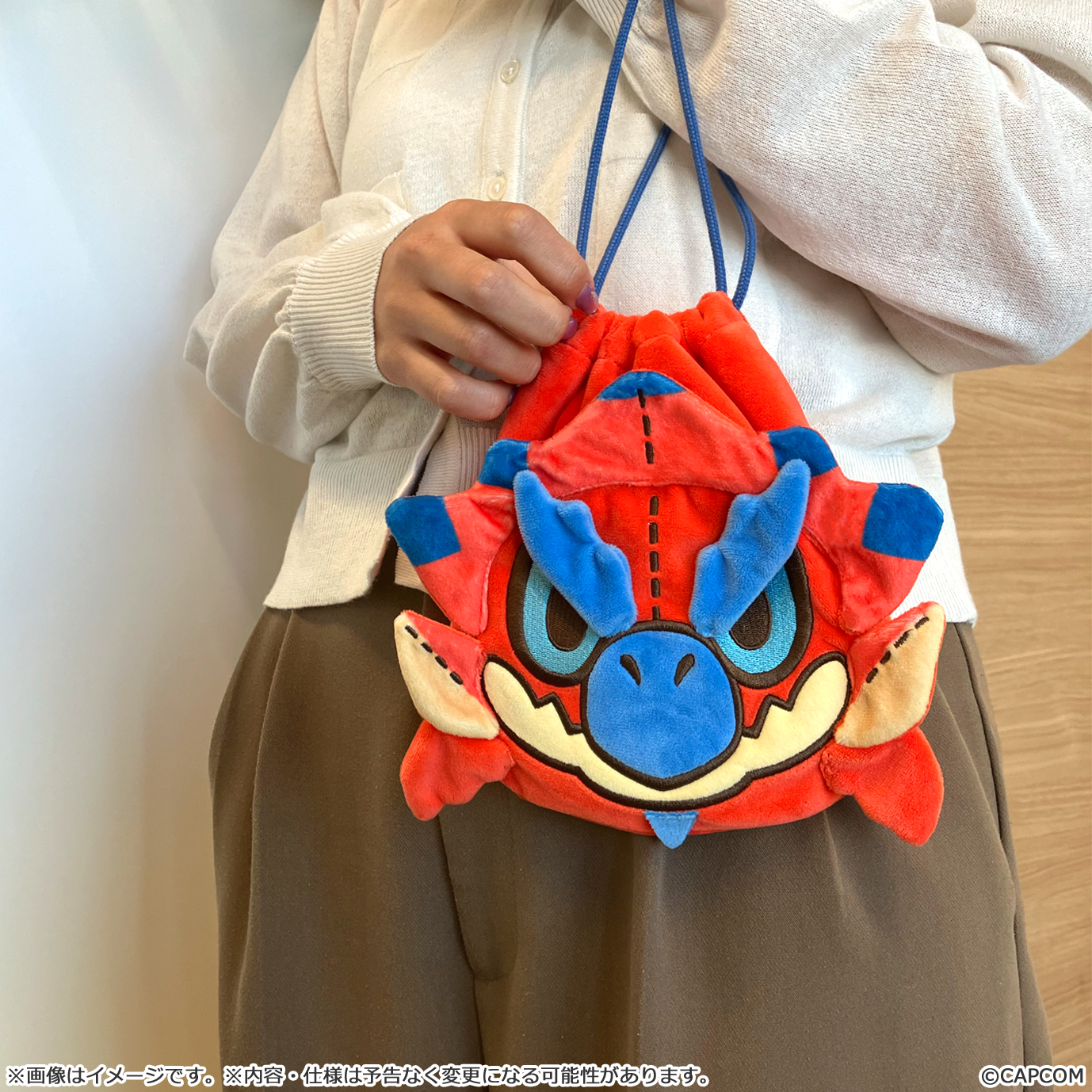 "Monster Hunter" MonDefo Kinchaku Pouch Rathalos