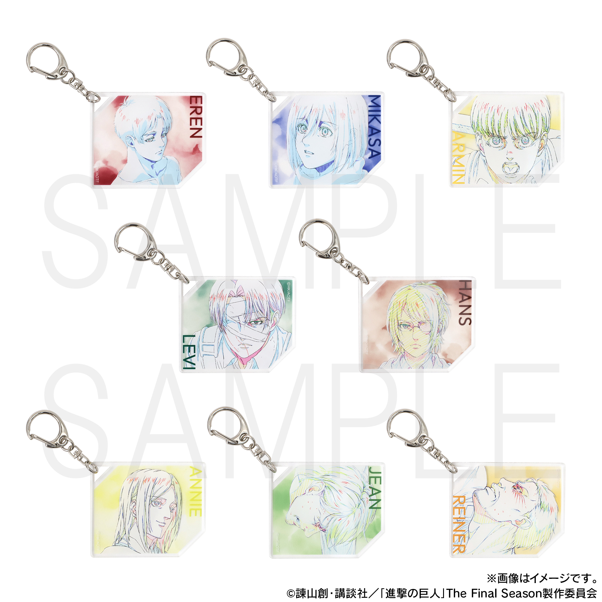 [Pre-order] "Attack on Titan" Original Picture Acrylic Key Chain Collection (Random 1pc)