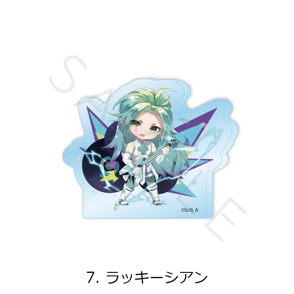 "To Be Hero X" Acrylic Mini Block 7 Lucky Cyan