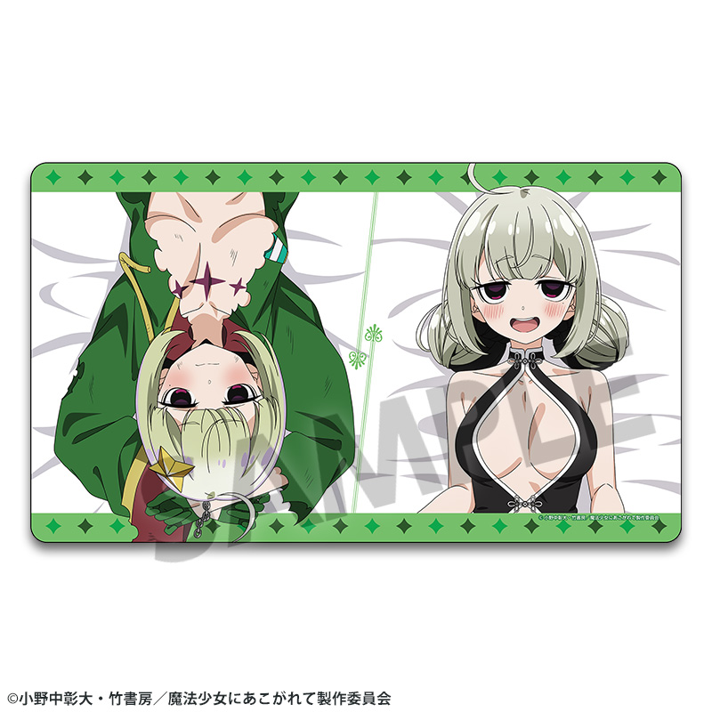"Gushing Over Magical Girls" Original Illustration Rubber Mat Araga Kiwi & Leoparde