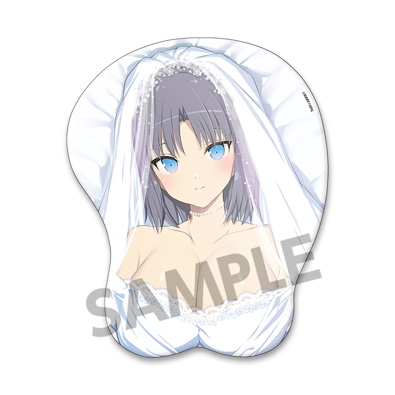 "Senran Kagura" Original Illustration Oppai Mouse Pad Yumi Wedding Ver.