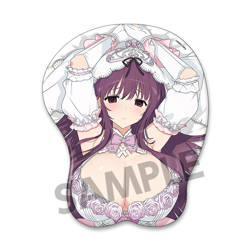 "Senran Kagura" Original Illustration Oppai Mouse Pad Murasaki Wedding Ver.