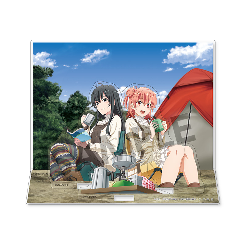 "Yahari Ore no Seishun Love-come wa Machigatteiru. Kan" Acrylic Stand with Background Yukinoshita Yukino & Yuigahama Yui Camp Ver.