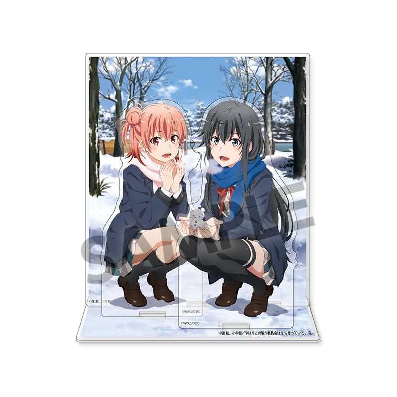 "Yahari Ore no Seishun Love-come wa Machigatteiru. Kan" Acrylic Stand with Background Yukinoshita Yukino & Yuigahama Yui 2019 Winter Ver.