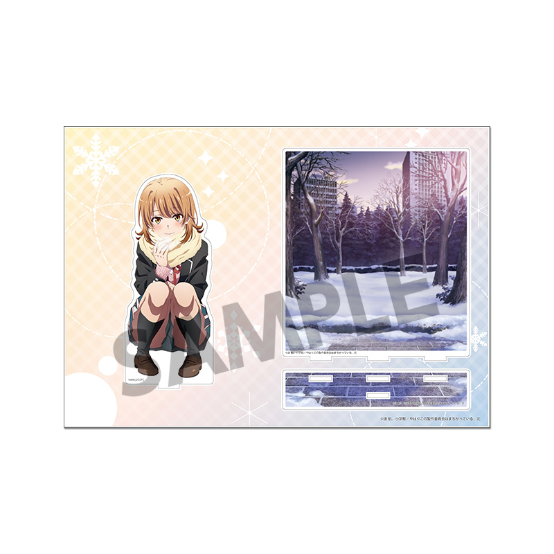 "Yahari Ore no Seishun Love-come wa Machigatteiru. Kan" Acrylic Stand with Background Isshiki Iroha 2019 Winter Ver.