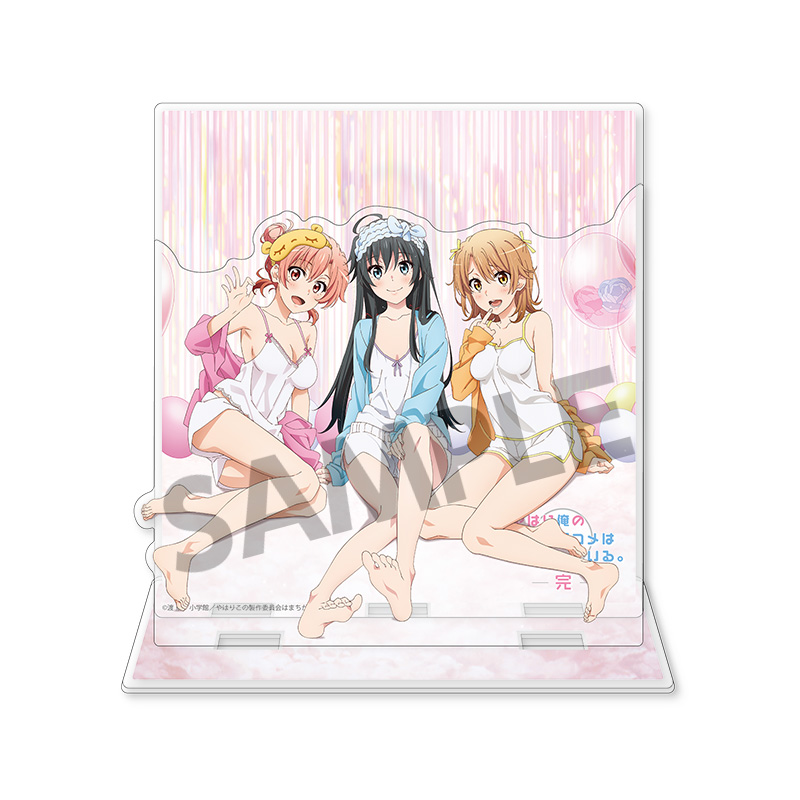 "Yahari Ore no Seishun Love-come wa Machigatteiru. Kan" Acrylic Stand with Background Yukino & Yui & Iroha Camisole Ver.