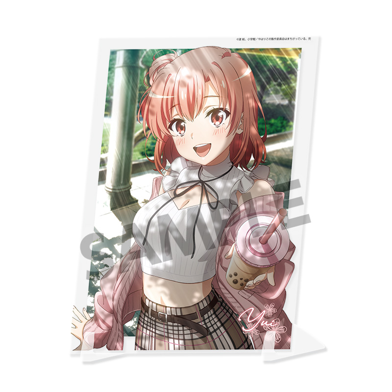 "Yahari Ore no Seishun Love-come wa Machigatteiru. Kan" Visual Acrylic Plate Yuigahama Yui Park Date Ver.