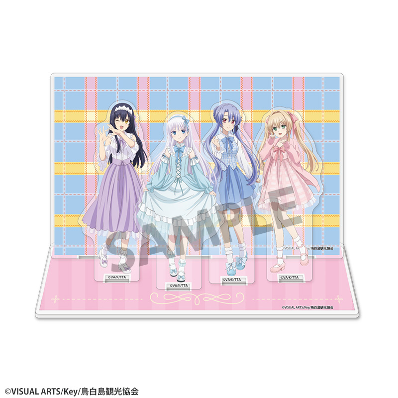 "Summer Pockets" Original Illustration Acrylic Stand with Background Yumekawa Ver.