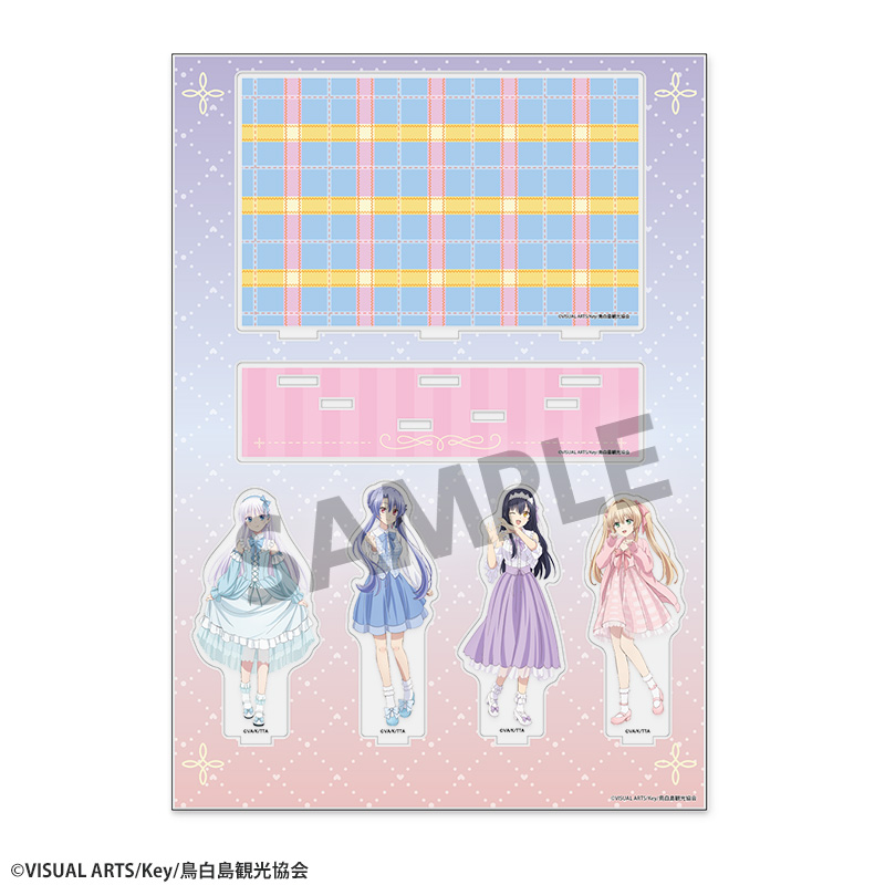 "Summer Pockets" Original Illustration Acrylic Stand with Background Yumekawa Ver.