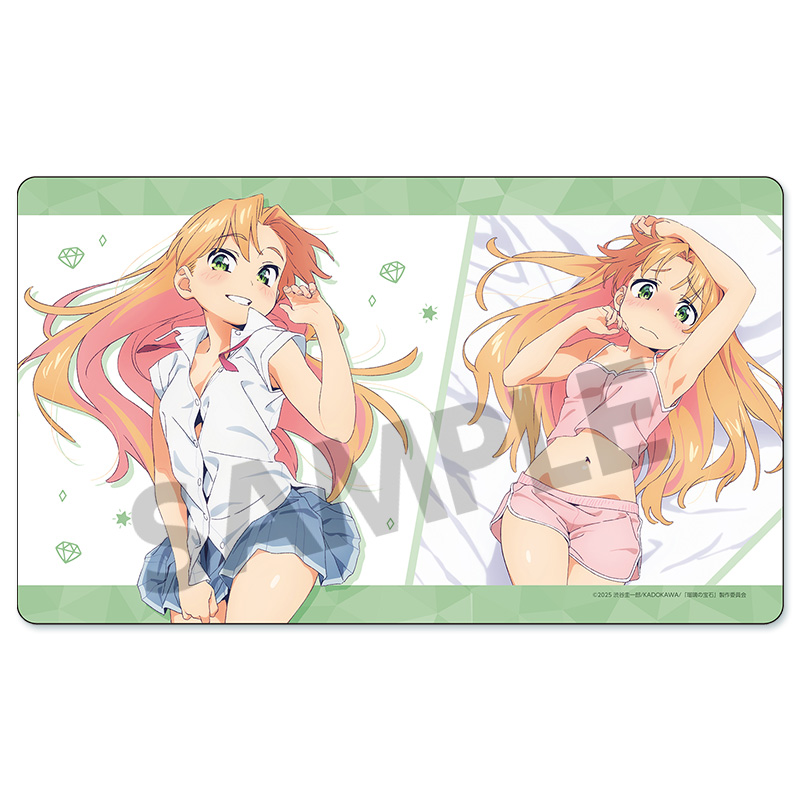 "Ruri Rocks" Original Illustration Rubber Mat Tanigawa Ruri