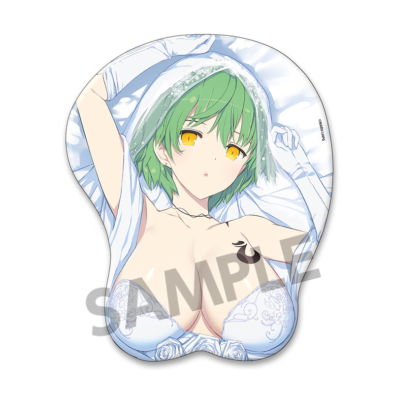 "Senran Kagura" Original Illustration Oppai Mouse Pad Hikage Wedding Ver.