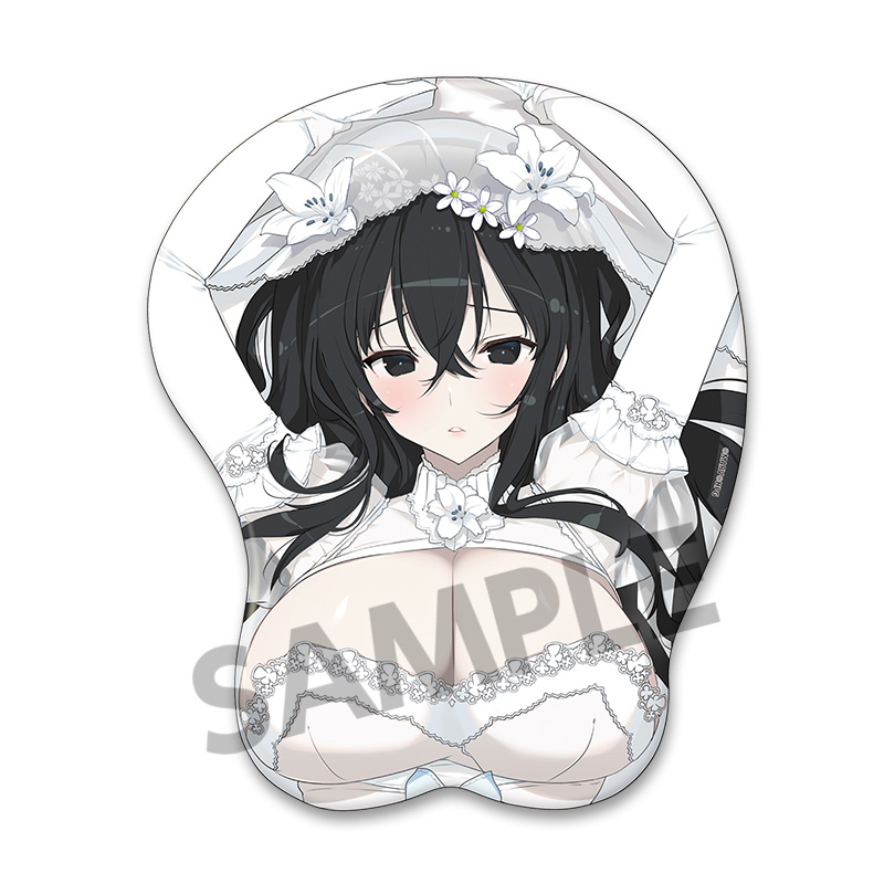 "Senran Kagura" Original Illustration Oppai Mouse Pad Fubuki Wedding Ver.